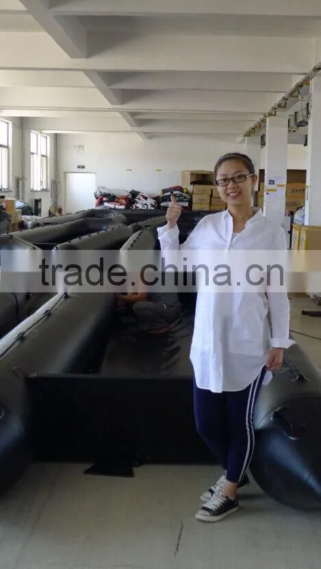 CE Certificated Aluminum floor and 1.6mm pvc 8m-8.5m Big large Inflatable Boat