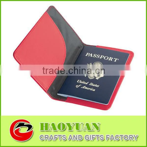 Newly genuine leather passport holder made in China