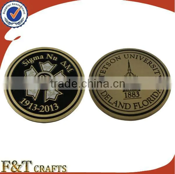 Kuwait souvenir custom designed metal coin die for wedding gifts