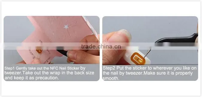Carnial New Product Nail Stickers LED for 3D Nail Art Decoration Flickering LED Bulbs with NFC Signal