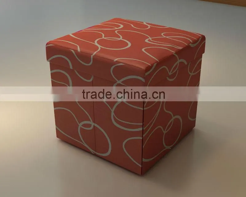 unfoldable beautiful colorful pouf ottoman