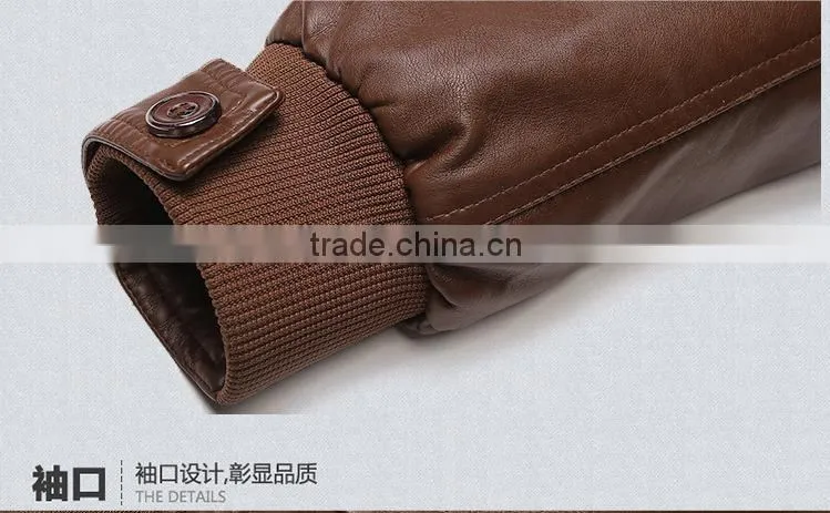 European Style and Spring Season wholesale men leather jacket