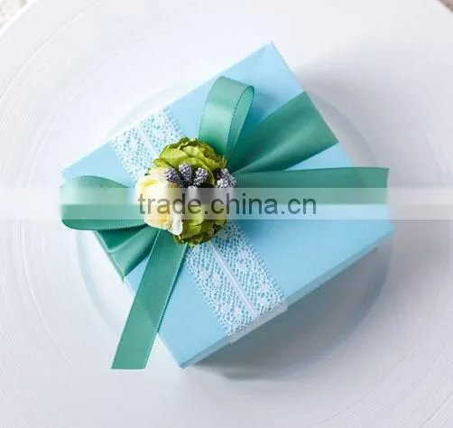 fancy decorations wedding favor box for ribbon