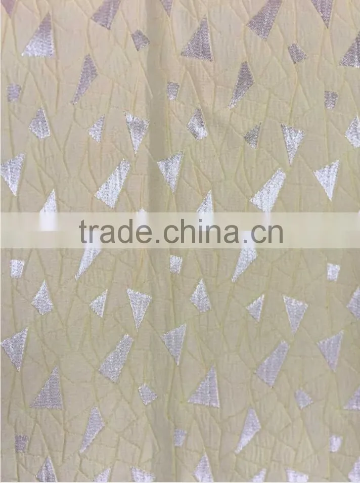 97%polyester 3%spandex woven Jacquard for dess, trousers, coat or home textile