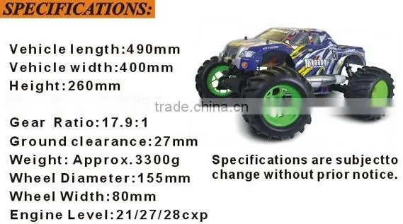2016 New product HSP 94083 1/8 Scale Traxxas E-revo 4x4 4wd rc nitro Monster Truck ERC083