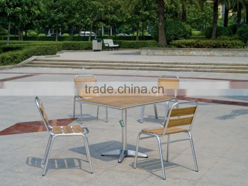 Comfortable high back wood mental stacking armrest bar chair YC094