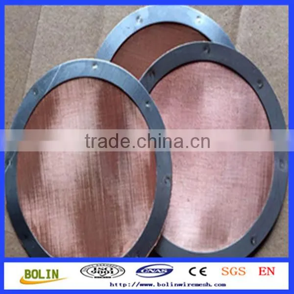 Alibaba China 150 micron fine copper filter mesh / copper weave wire mesh tape