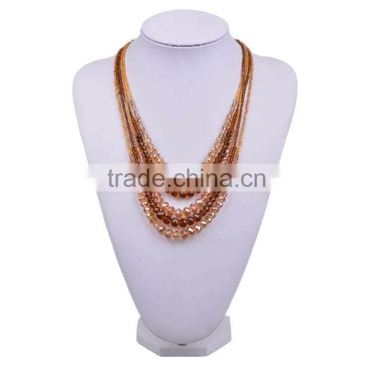 Free sample handmade beaded 24k gold necklace