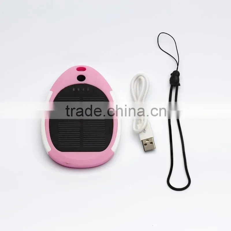 lovers gift solar power bank 3000mah
