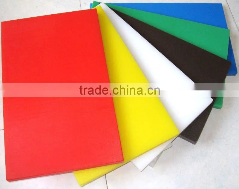 Home,hotel use color chopping board PE plastic,