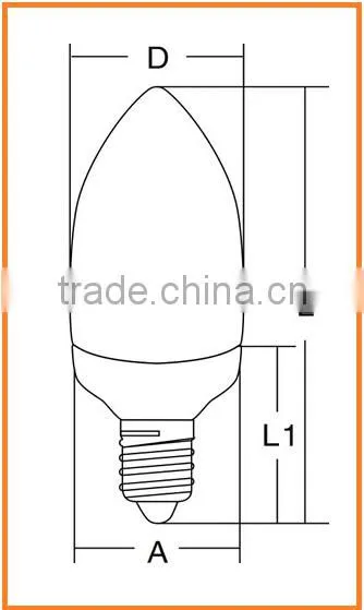 UL certificated 120v 5w wholesale cfl lighing bulbs