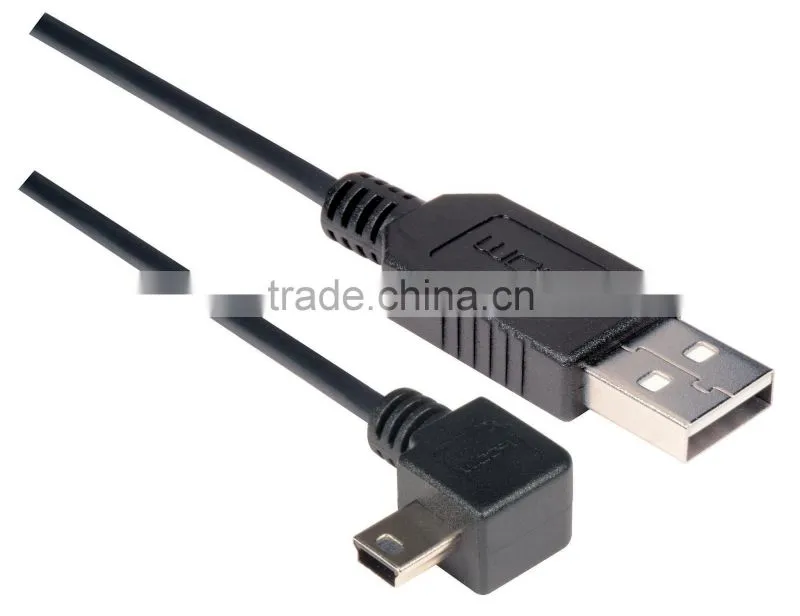 Short USB 2.0 A Male to Mini 5 Pin B Data Cable