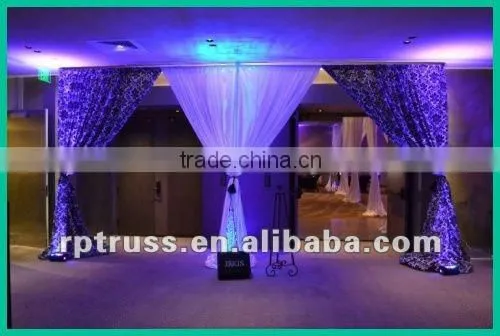 Pipe and Drape with telescopic pillar and cross beam for Wedding