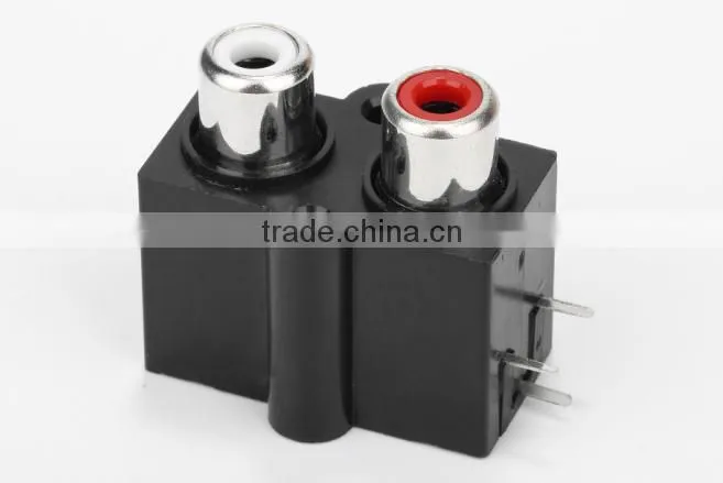 3 pin 2 holes seal AV socket with the best seller