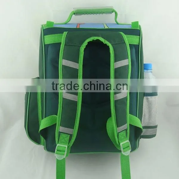 2011 the popular cartoon green kids backpack for sport
