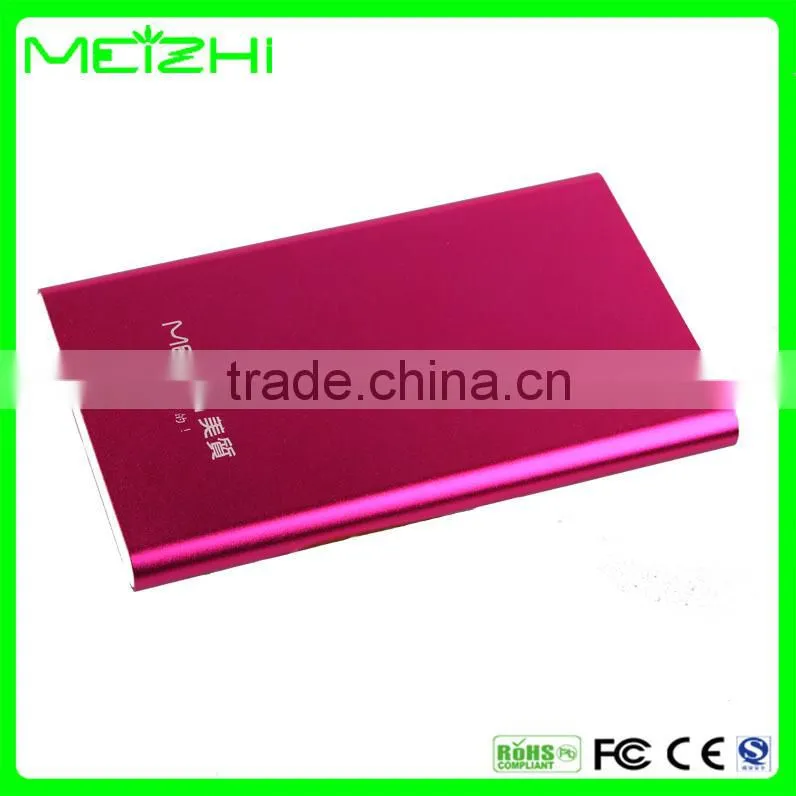 Shenzhen factory cheap price offer ultra slim power bank with led charge indicator