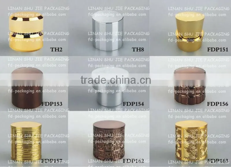 Perfume bottle cap,ABS Metalized cap with PP inside