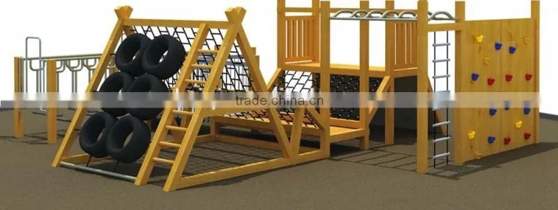 KAIQI GROUP high quality Wooden playground equipment for sale with CE,TUV certification