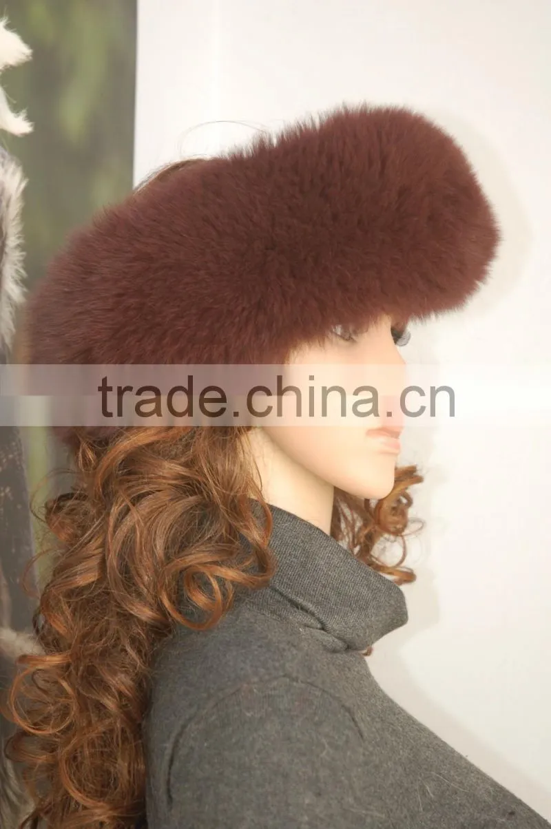 Popular sheap fox fur headband