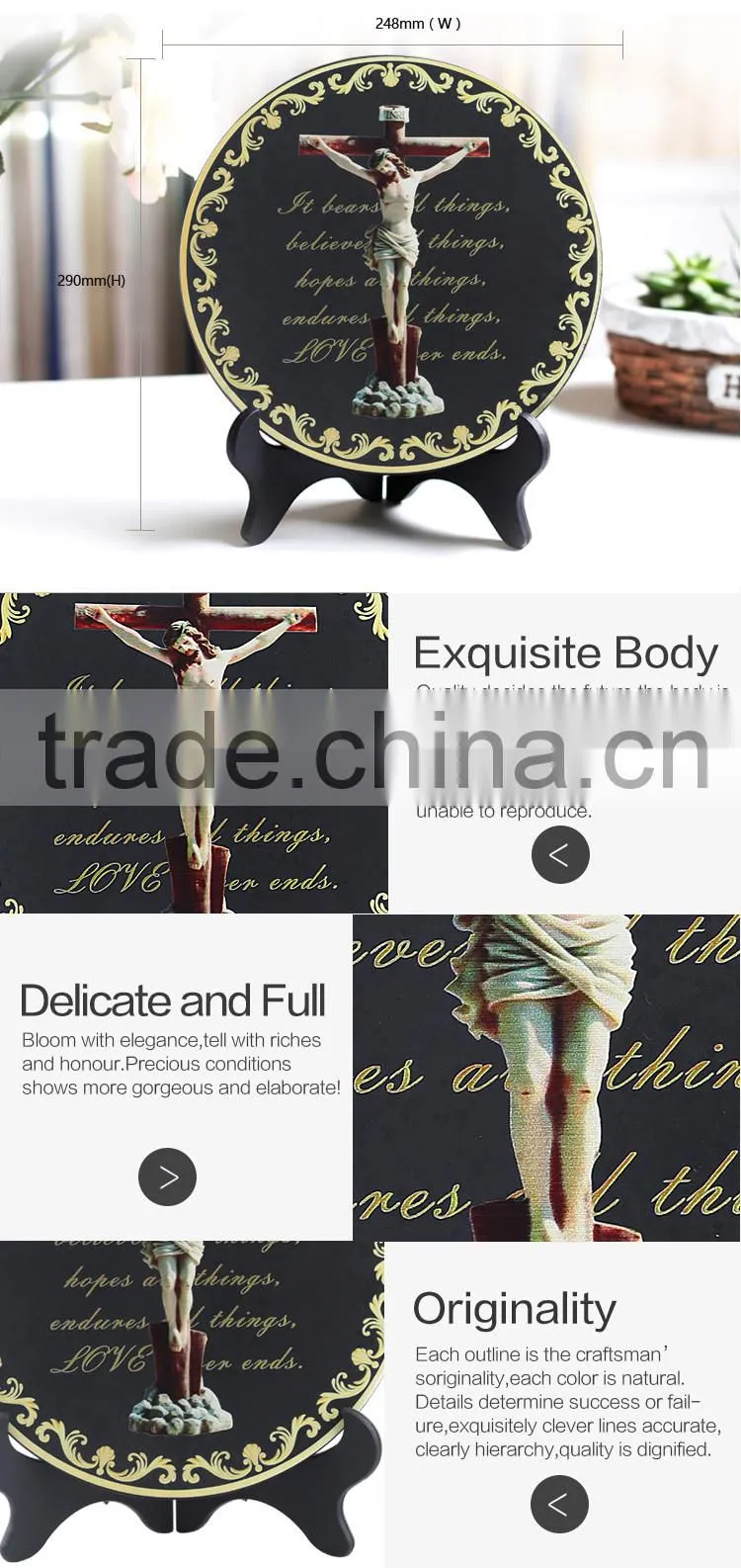 home decor the cross activated carbon handmade Eco-friendly tabletop decoration souvenir craft