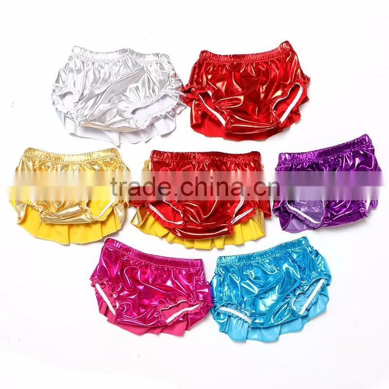 summer colorful with fashion cotton wholesale baby ruffle bloomers