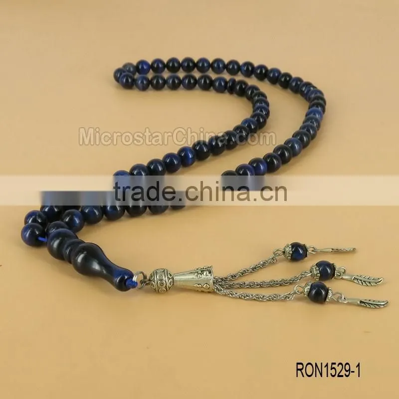 Creative products 66pcs 8mm lapis tasbeeh beads tesbih islamic prayer beads