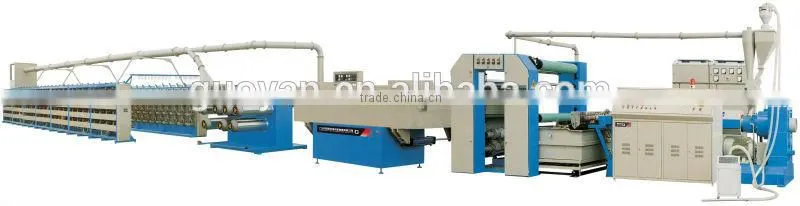 plastic PP woven bag cutting machine and sewing machine