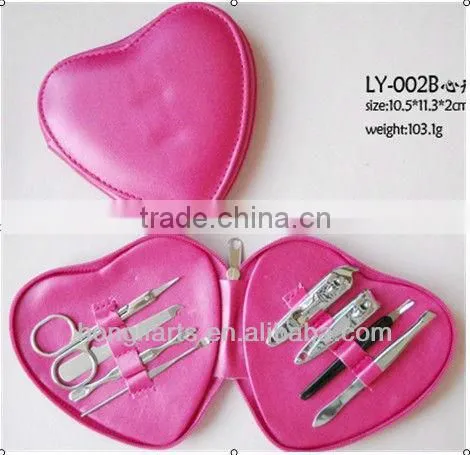Manicure set with PU case