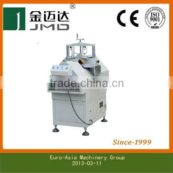 Horizontal glass bead saw for PVC profile