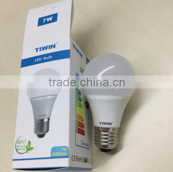 TIWIN globe warm white 5W E27 led bulb light with TUV GS CE ROHS