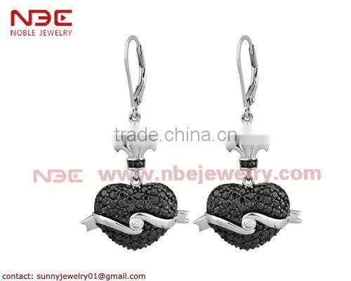 Micro pave setting 925 silver jewelry