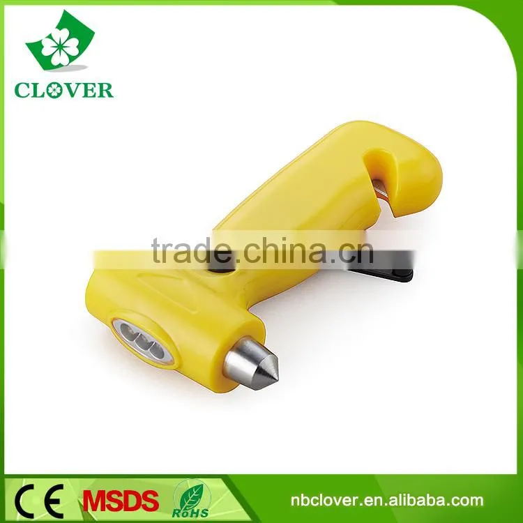 4 in 1 3 led with emergency hammer rechargeable led flashlight
