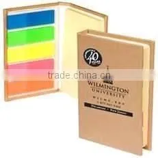 PVC cover notebook with sitcky notes