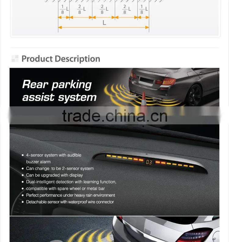 Steelmate PTS410M8 parking sensor, rear parking sensor, car parking sensor system