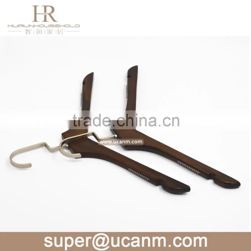 HRW-66P0V Antique lotus wooden clothes hanger