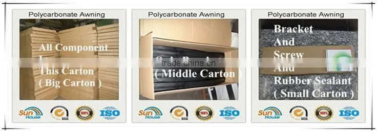 polycarbonate Canopy W1500