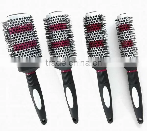 OEM Cool Nylon Rotating Triangle, Square, Round Hair Brush professional