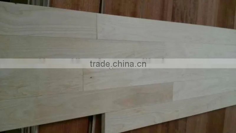 Random Length Canadian Maple Solid Wood Flooring for Basketball Court