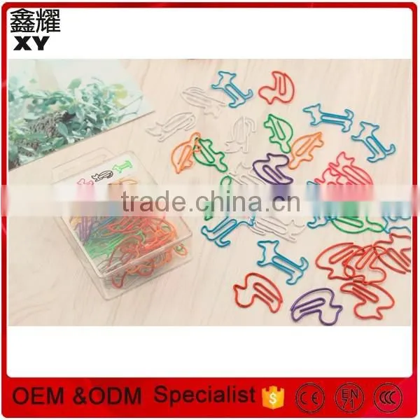 The 12 Chinese zodiac shapes animals design metal paper clips