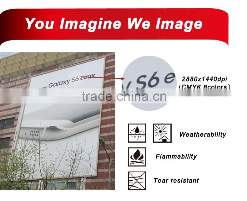 Outdoor advertising flex banner for trade show