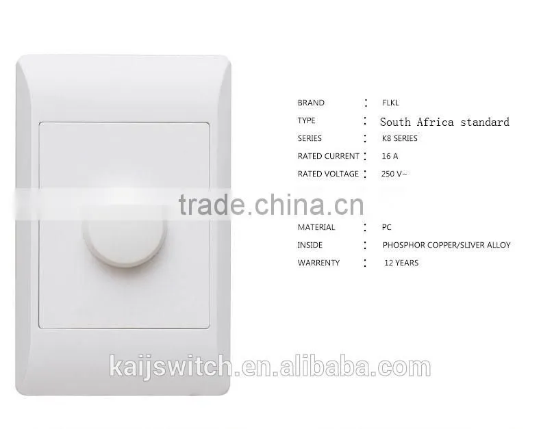 South Africa Wiring ceiling fan switch ceiling fan regulator switch