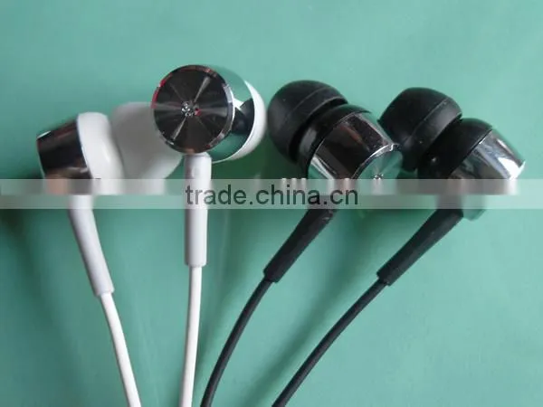 2016 fashionable super bass stereo metal earpiece&ear piece