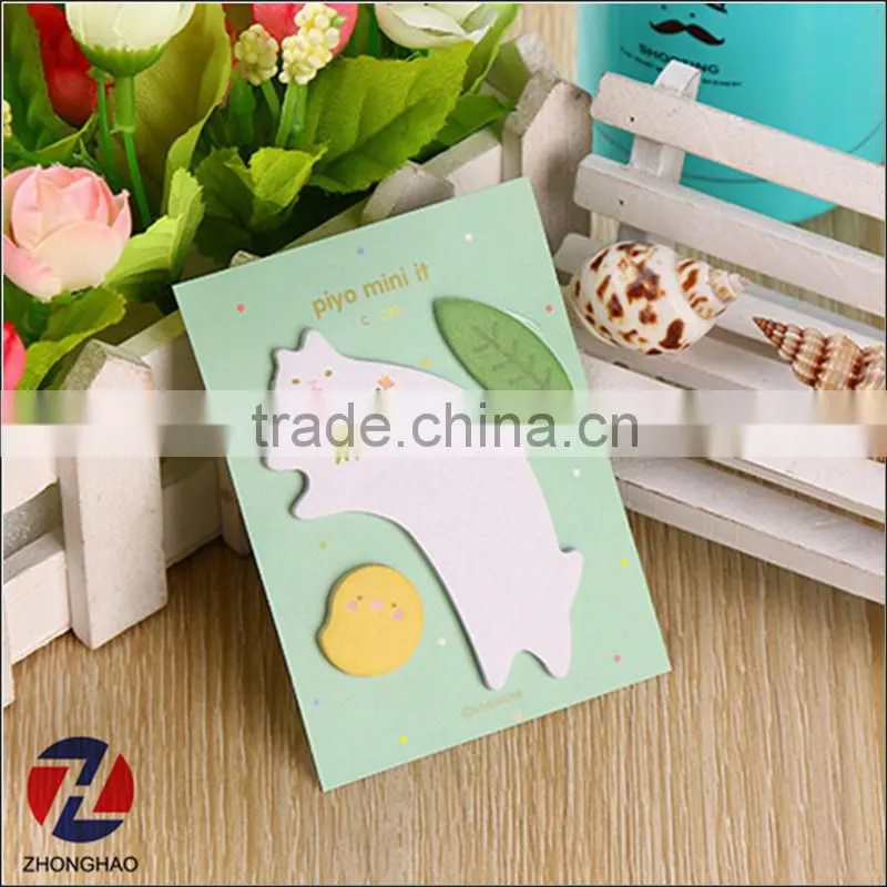 Promotional fashion wholesale cat shape memo pad