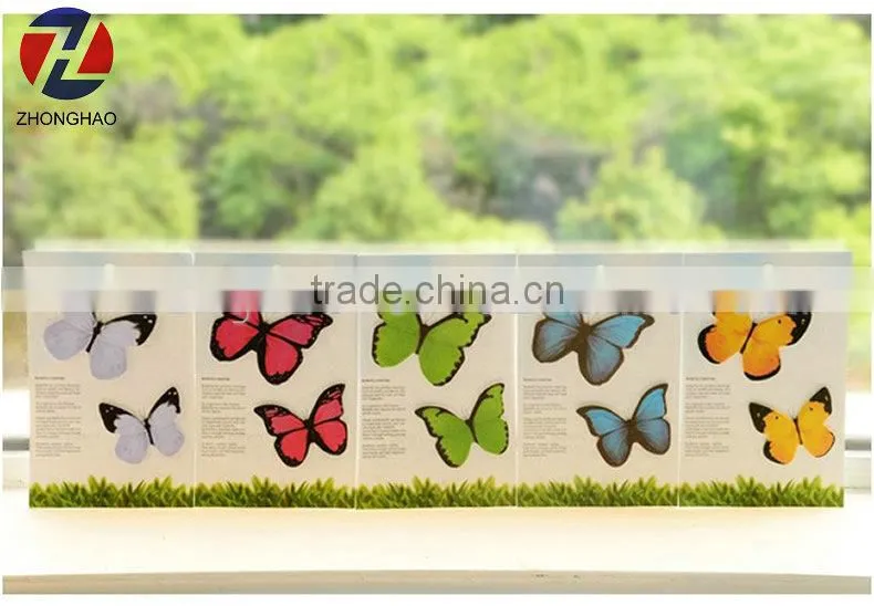 New arrive 3D butterfly design personalized sticky notes