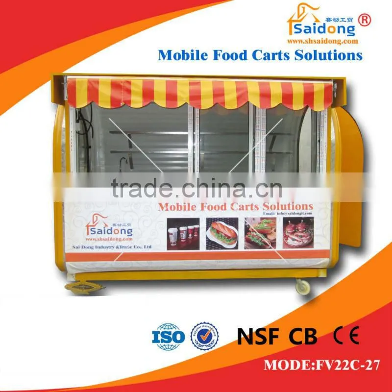 Electric fast food mobile kitchen van