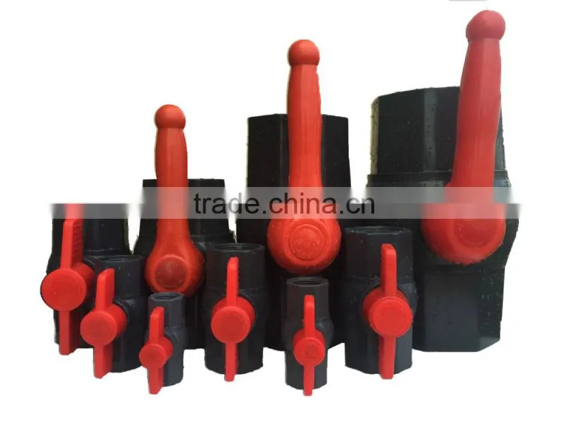 Different Families of PVC Valves Socked and Threaded Connection
