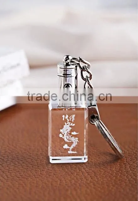 2016 funny & beautiful crystal keychain with LED light