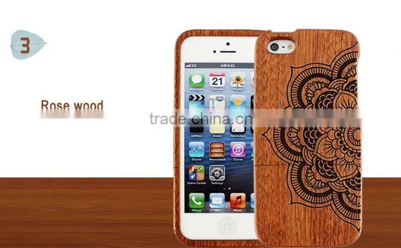 Mandala Flower Design Engraved Double Sided Bulk Case For iPhone 5/5S