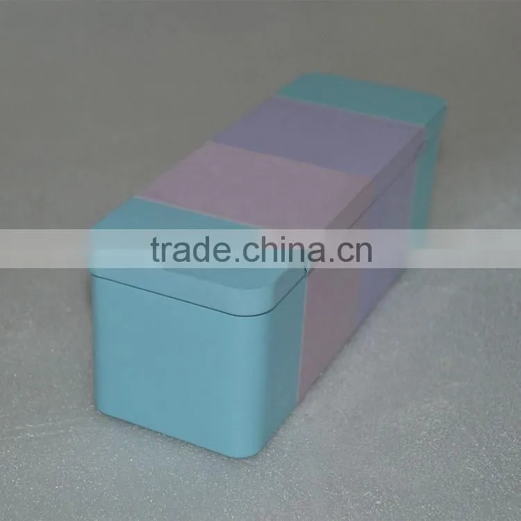 rectangle hinged metal pencil pen tin box/color pattern metal pencil boxHigh quality customized pencil tin box