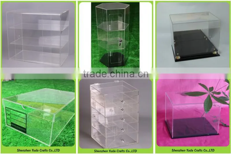 Wholesale sweety Valentine's day acrylic flower case dustproof rose box